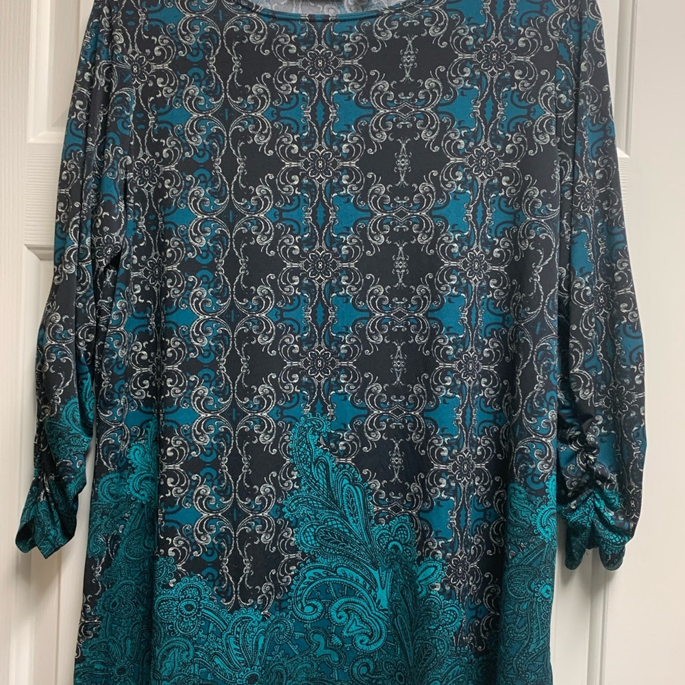 Vintage Paisley Print Blouse